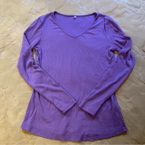 Long Sleeve Lawender Shirt Size:S